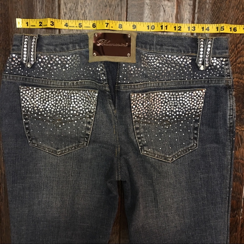 $1255 Blumarine 🕊Swarovski Covered Jeans 👖 ❤️ FR - Picture 7 of 8